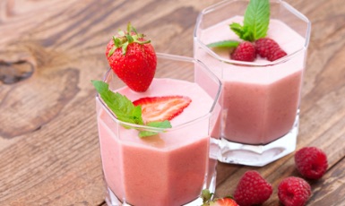 Smoothie de frutas vermelhas