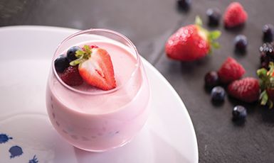 Panna cotta de berries